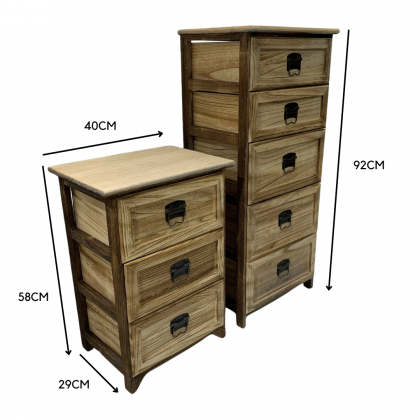 Wooden Cabinet with Drawers (03)