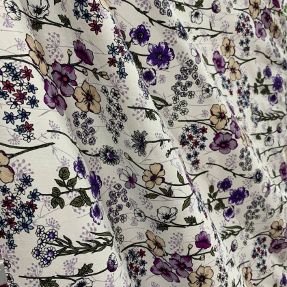 FLORAL PRINTED COTTON FABRIC (60inch)