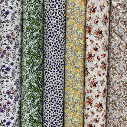 FLORAL PRINTED COTTON FABRIC (60inch) FLORAL PRINTED COTTON FABRIC (60inch)