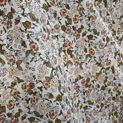 FLORAL PRINTED COTTON FABRIC (60inch)