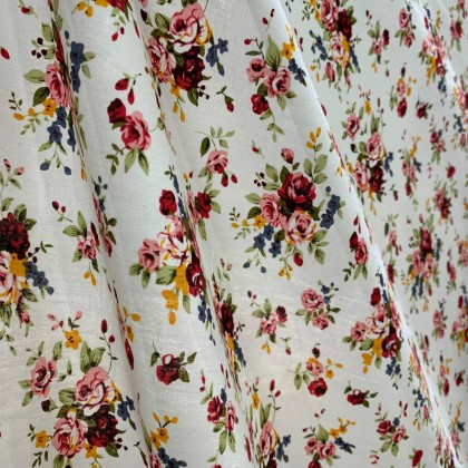 FLORAL PRINTED COTTON FABRIC (60inch)